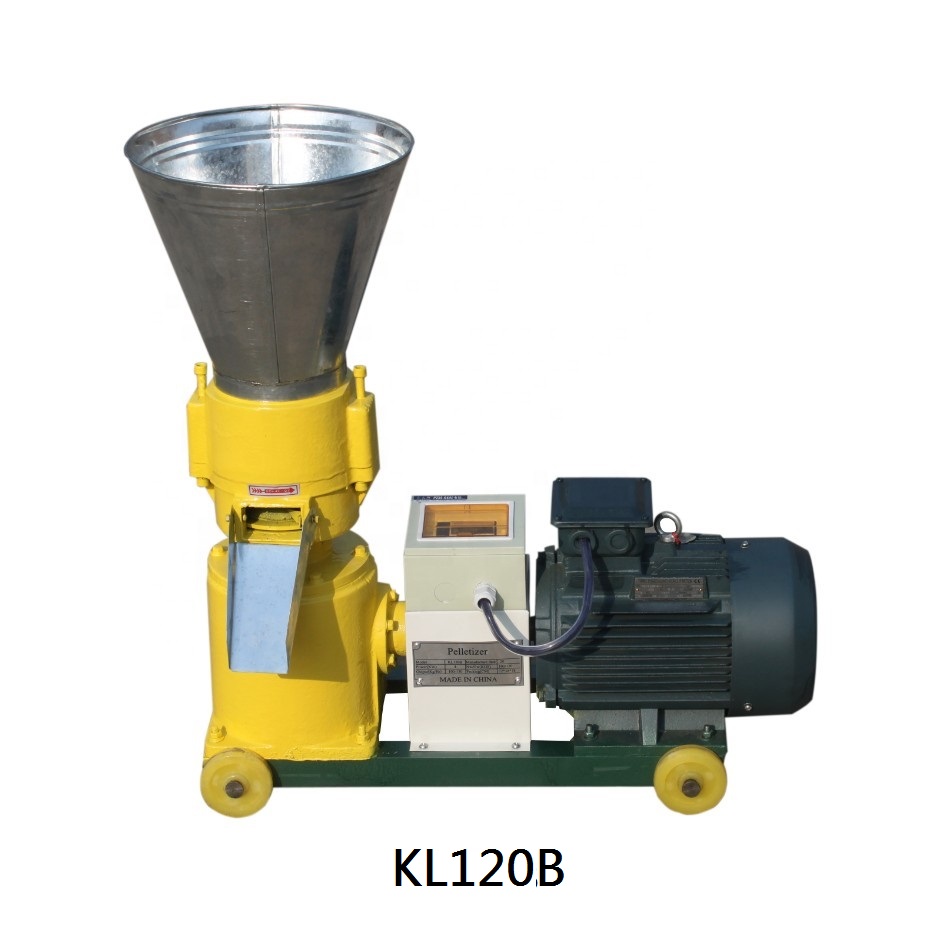 Плоская машина для изготовления древесных гранул KL120B 2.2kw 220v 50hz однофазная машина для изготовления древесных гранул
