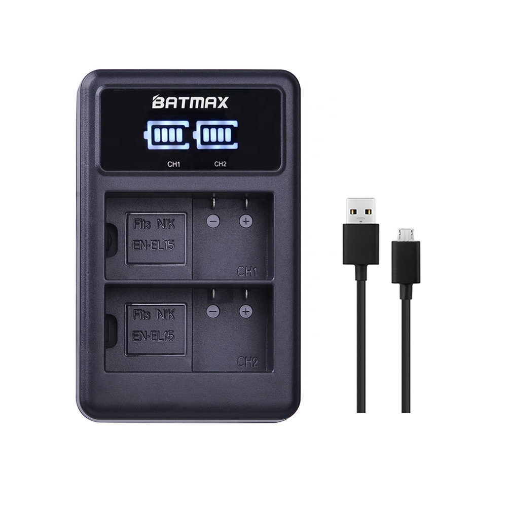 EN-EL15 ENEL15 EN-EL15a RU EL15 dual usb Автомобильное зарядное устройство для Nikon D500, D600, D610, D750, D800, D800E, D810, D810A, D7000, D7100, D7200