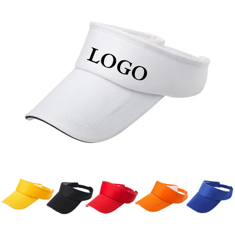 Wholesale custom VISOR Visor Cap Embroidery Logo Adjustable Visor Hat