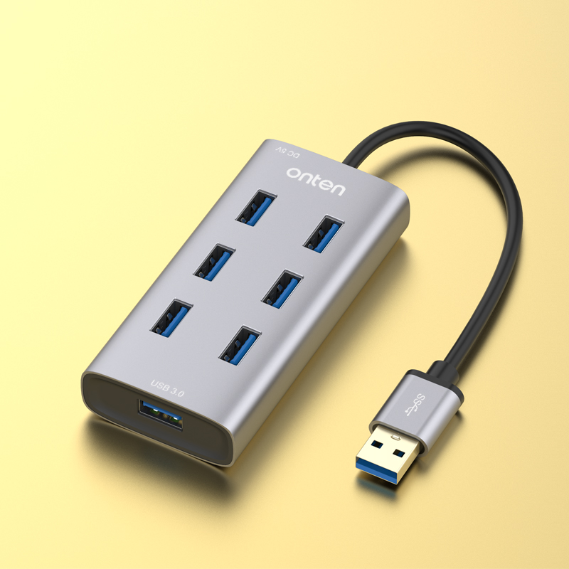USB 3,0 Hub ультратонкий 7 порт для Mac usb c hub multiport адаптер с питанием