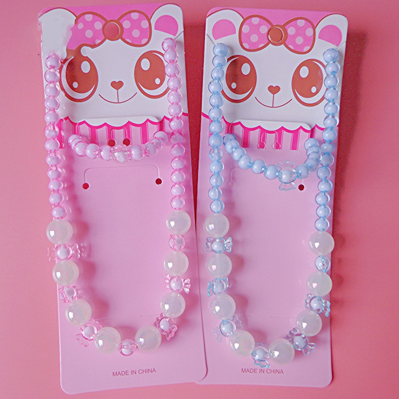 Newest High Quality Bead Jewelry Sets Cute Children Gifts Decorative Necklace