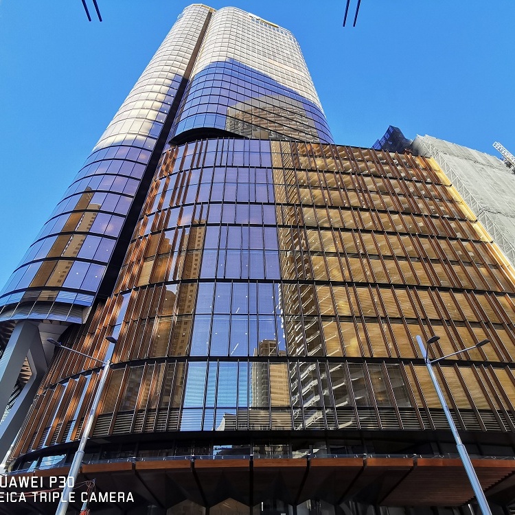 price per square meter glass curtain wall system