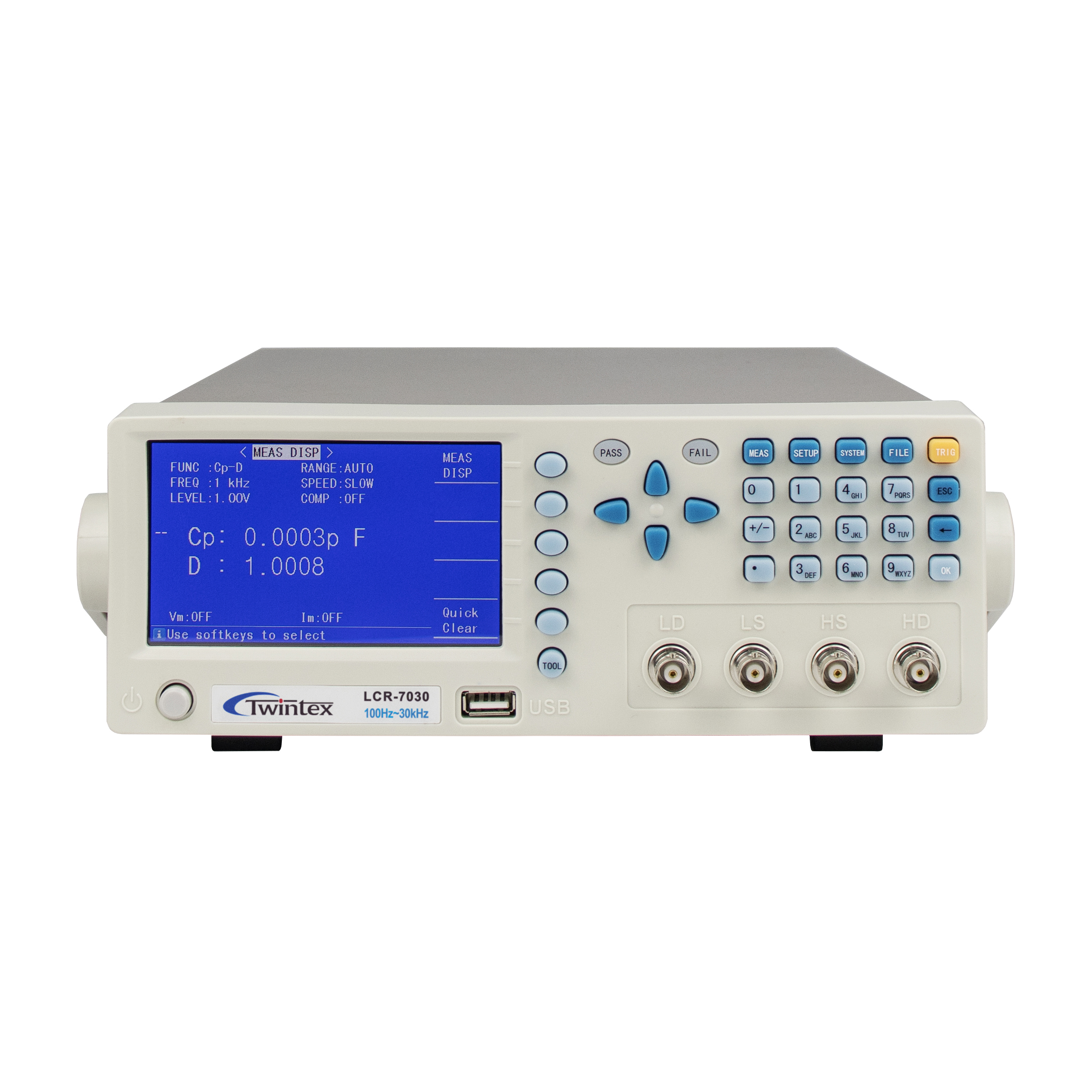 TWINTEX LCR-7030 Высокоточный RLC измеритель точности 0.1% 30 кГц Цифровой LCR метр
