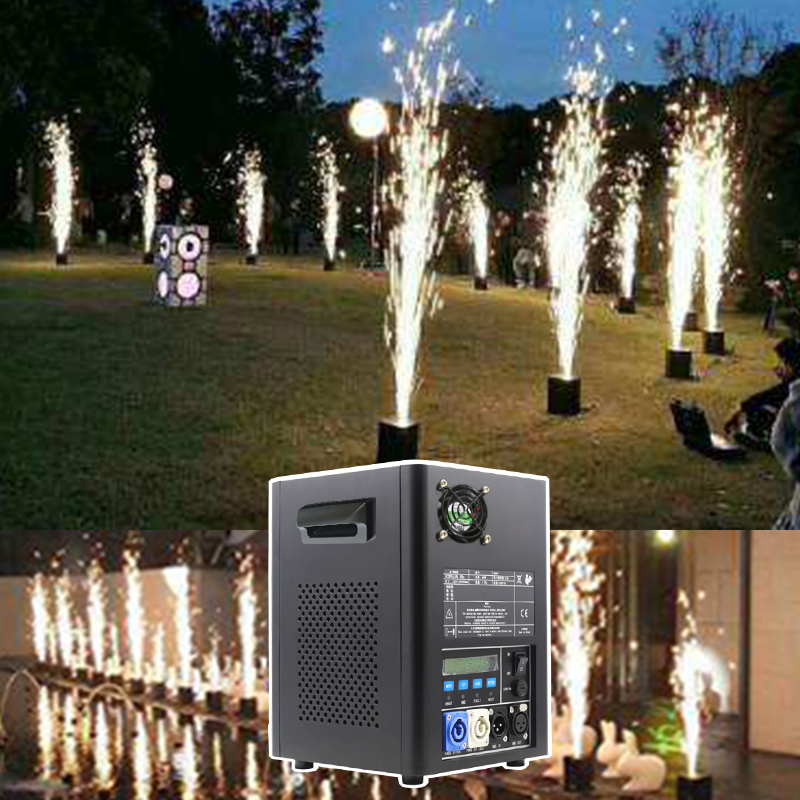 DMX512 управления Sparkler холодная Искра фонтан 600 Вт сценический холодный фейерверк машина для внутреннего свадебного этапа