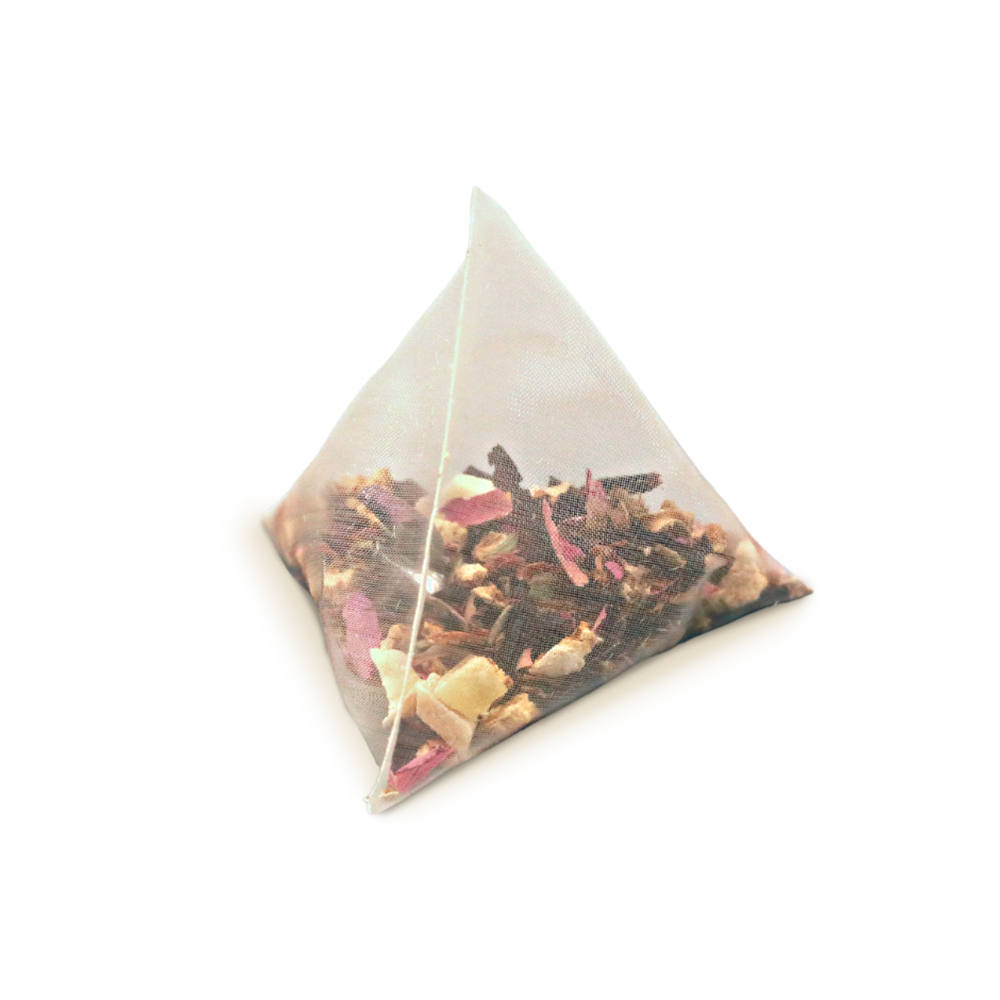 Customize Tag Wholesale Pyramid Triangle tea Bags Loose Leaf Tea Flavord Herbal Rose Tea