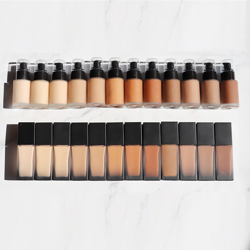 Private Label Makeup Base Full Coverage Liquid Skin Cosmetic Cream Face Beauty Vegan Foundation