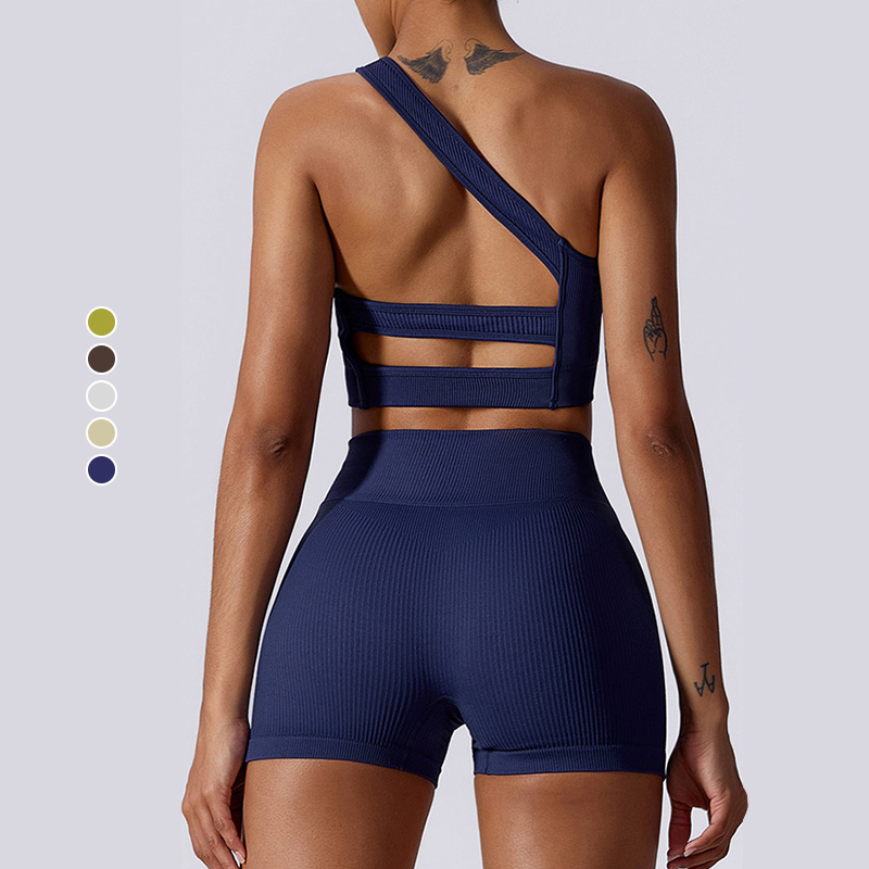 Women's sexy breathable sports clothes seamless outdoor running fitness clothes training tennis yoga set