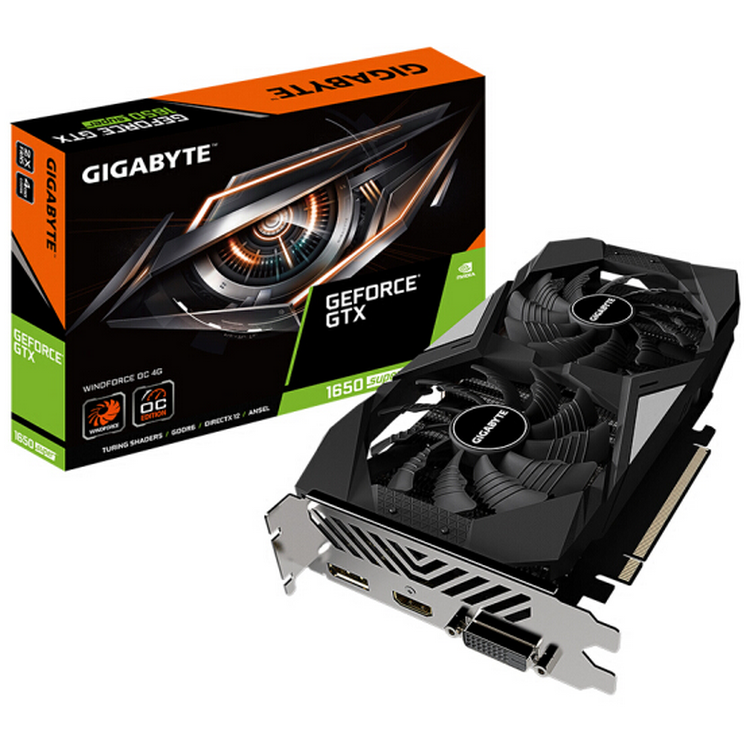 Видеокарта Gigabyte GeForce GTX 1650 SUPER WF2OC wind magic 4G GDDR6 128 бит для еды курицы LOL для компьютерной игры