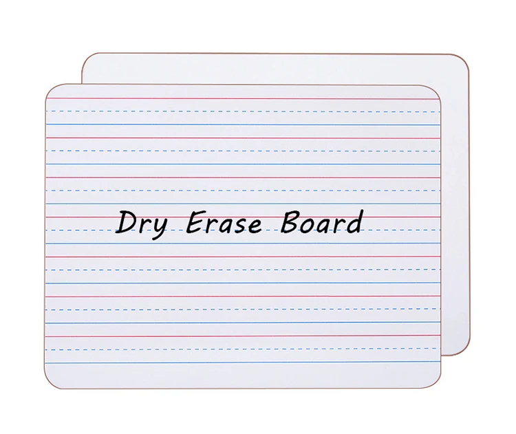 3401 portable home school dry erase ruled lap board kids white board double sided 9x12 inch