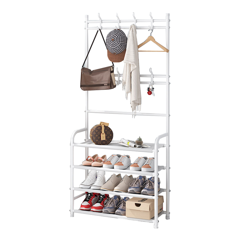 Simple 4 - layer Shoe Rack Coat Rack For Living Room Storage Rack