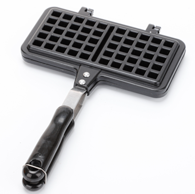 Non-stick Rugged aluminum double-head Waffle Maker Mould Kitchen Tool Waffle Cake Pan