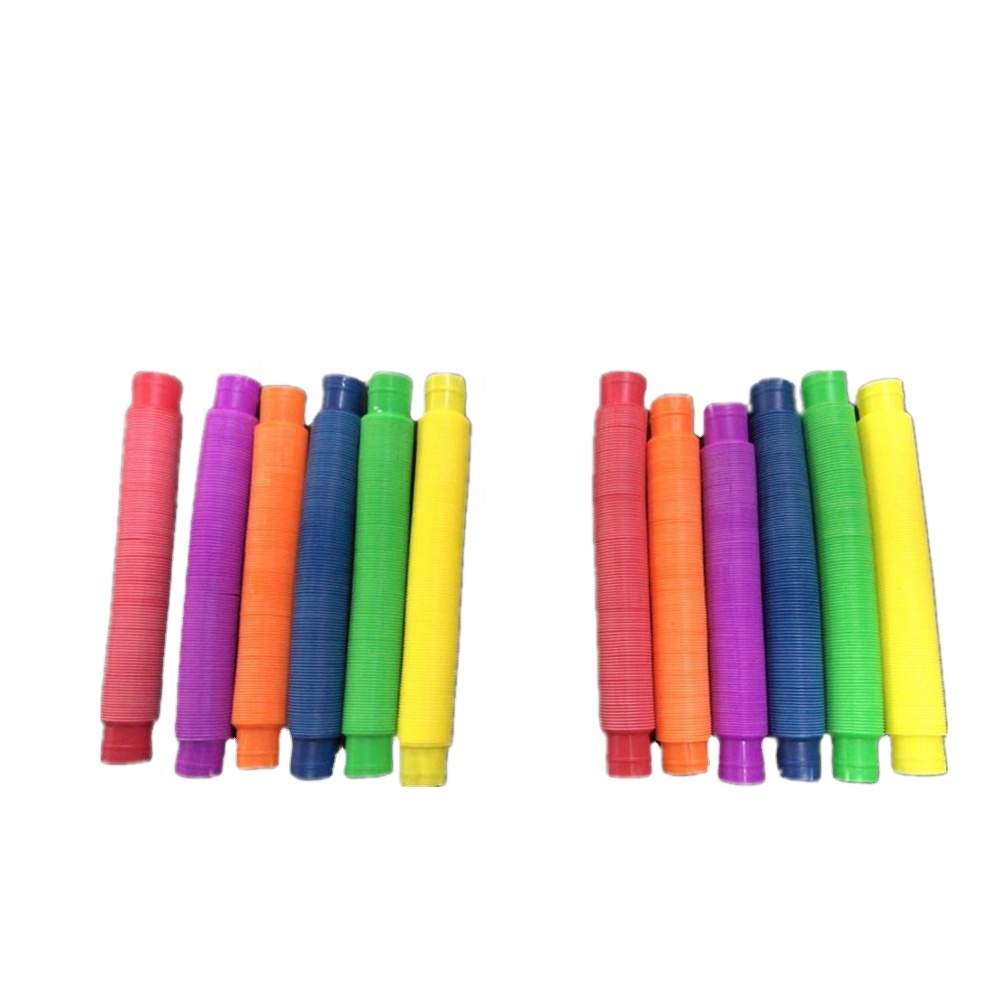 Educational Toys Fidget Magic Colorful Kids Pop Tubes