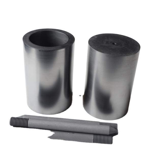 QY Black Sturdy Durable cylinder polished Graphite Crucibles for Melting Jewellery Ali Supplier