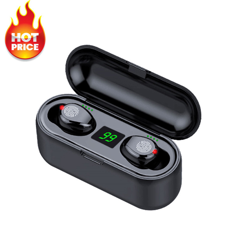 2021 OEM Ipx7 Audifon Bluetooth F9 Air Buds Audifonos-Bluetooth Gamer Deportivos Auricularess V5.0 Auricul Inalambr F9 Pro