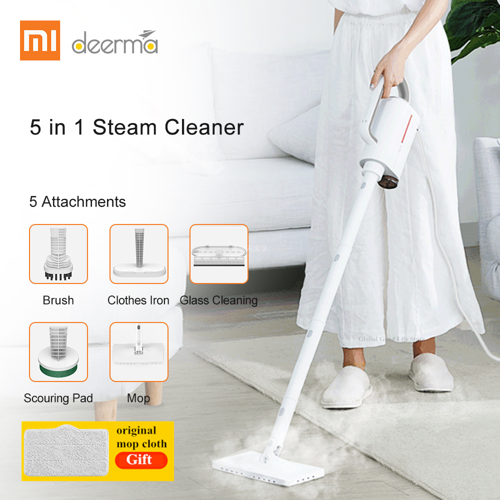 XIAOMI MIJIA Deerma DEM ZQ600 электрические паровые очистители, Швабра, ручные мойки пола, окон, щетка для мытья, вакуумная уборка