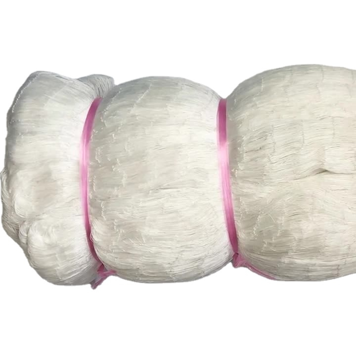 Рыболовная сеть 210D/2ply 300md с двойным узлом, двухсторонняя растягивающаяся нейлоновая многонитевая, белого цвета