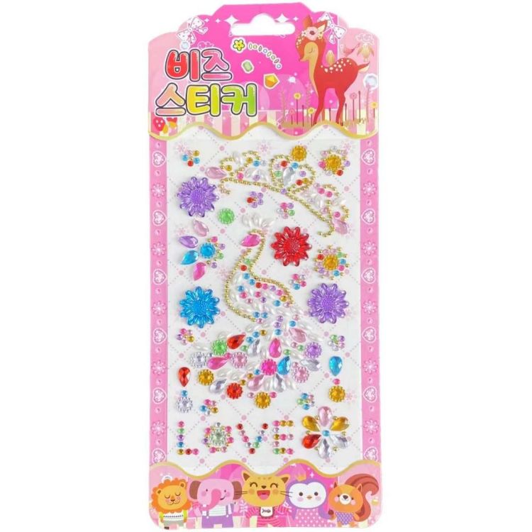 Professional Manufacturer Factory Wholesale Price Cartoon Animal Gem Sticker for Kid