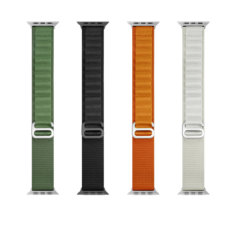 Ремешок для часов Alpine, Нейлоновый Регулируемый Браслет для Apple Watch Series 8 Ultra 7654SE, 38/40/41 мм 42/44/45/49 мм