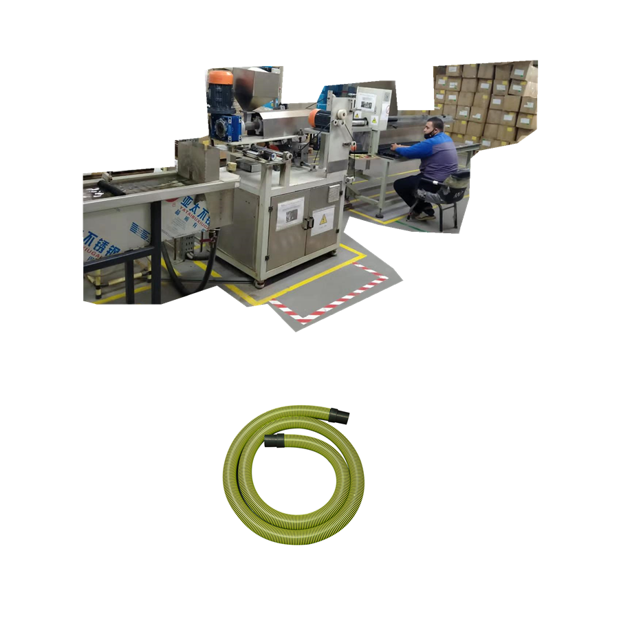 Swimming pool vacuum cleaner soft hose extrusion machine