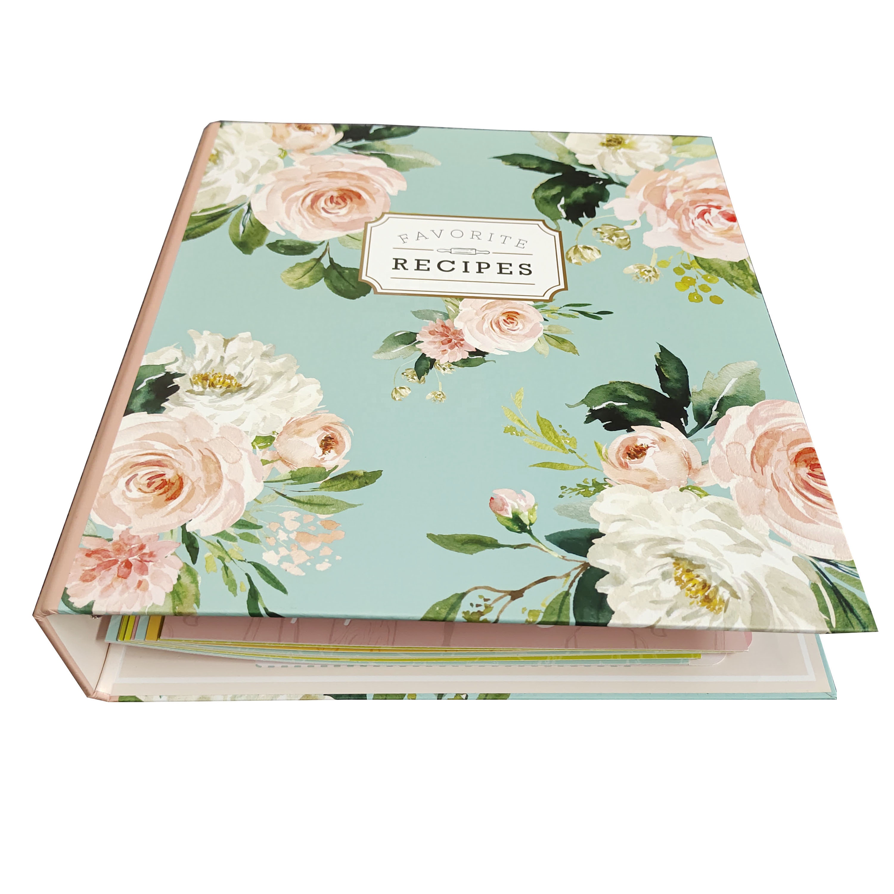 Custom High Quality Recipe Binder with 4x6 Recipe Cards and Tabbed Dividers Brochure