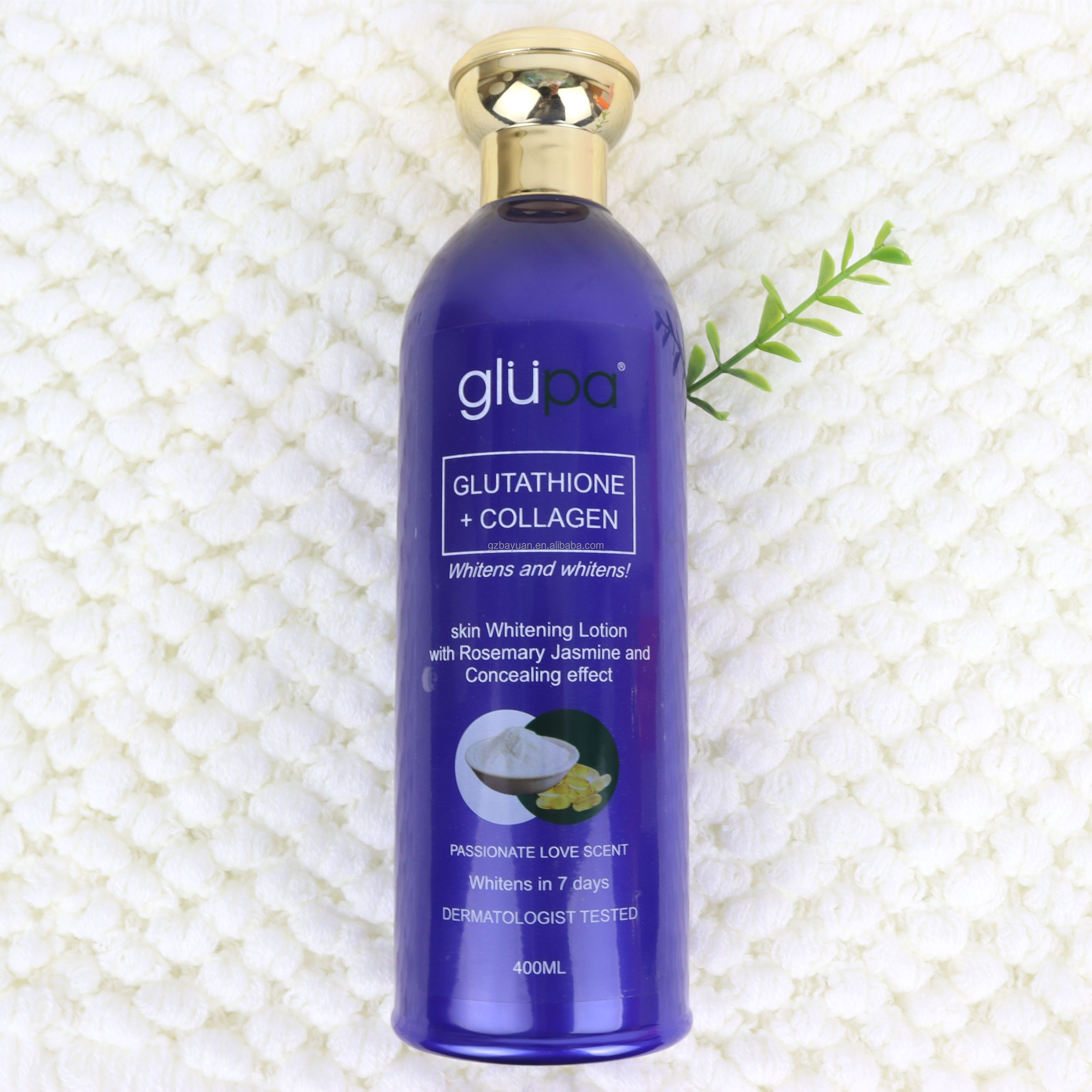 OEM Glupa уход за кожей glutathion лосьон папайя коррозия коллагеновый светильник отбеливание кожи Профессиональный для черной кожи лосьон для тела 400 мл