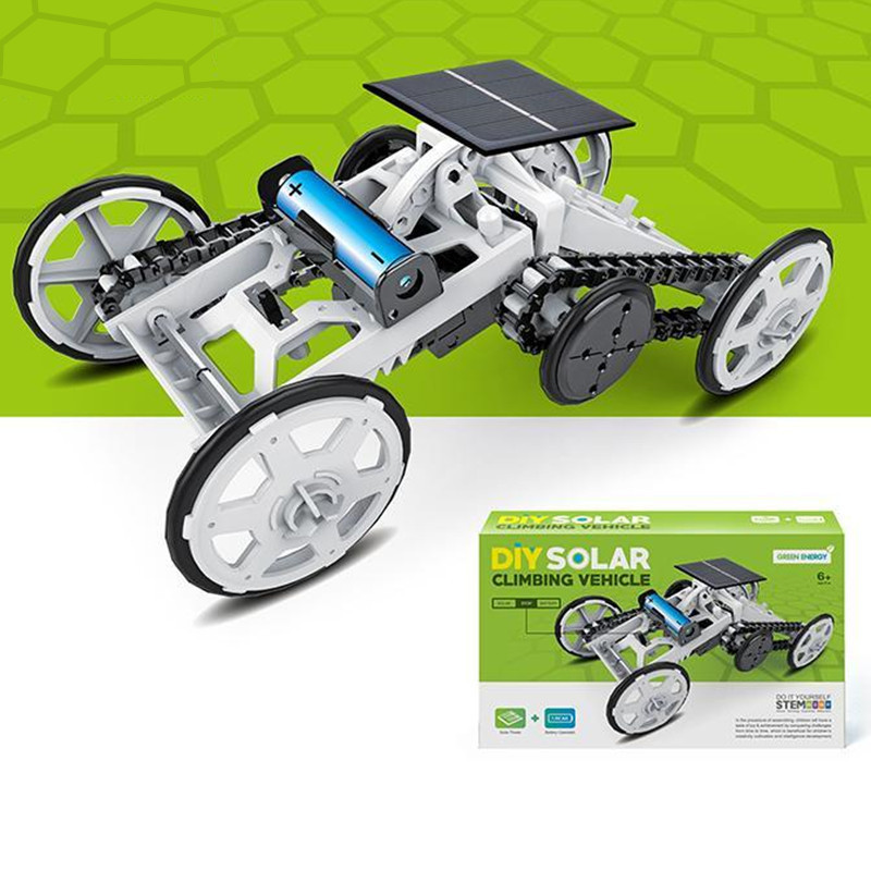 Обновленная версия Stem Science DIY 4WD игрушечный автомобиль с солнечной батареей для детей