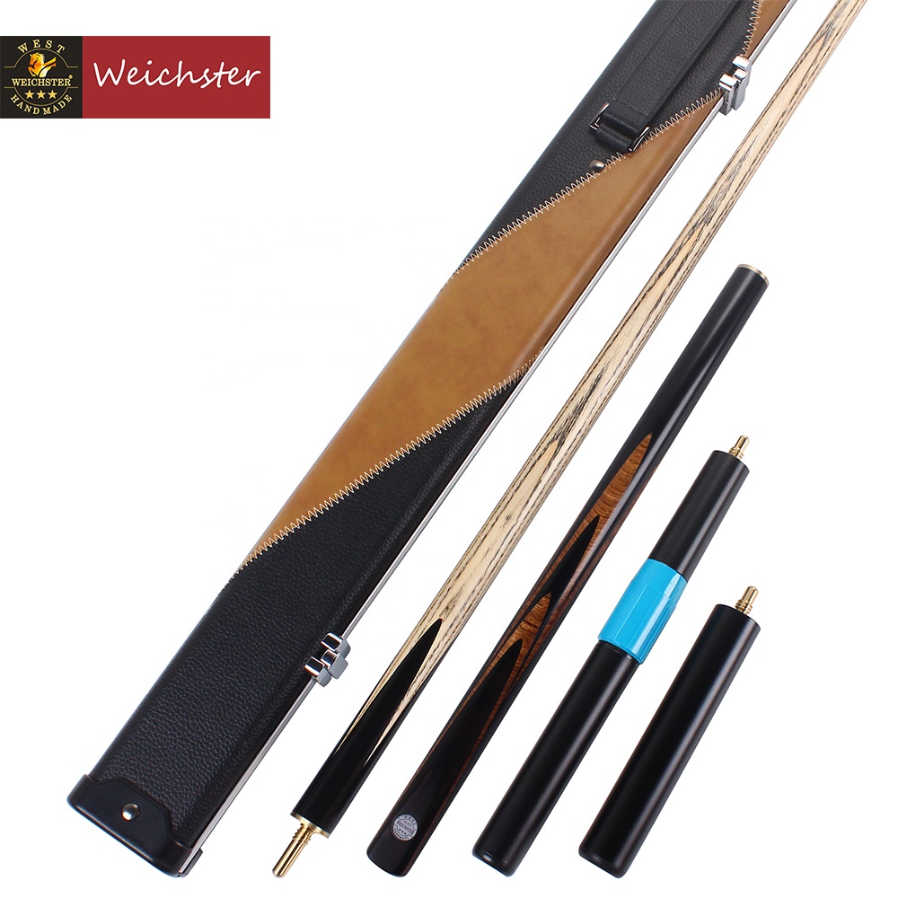 Weichster 60 "Snooker Cue 3/4 шарнирный черный снукер с удлинителем из алюминиевого полиуретана