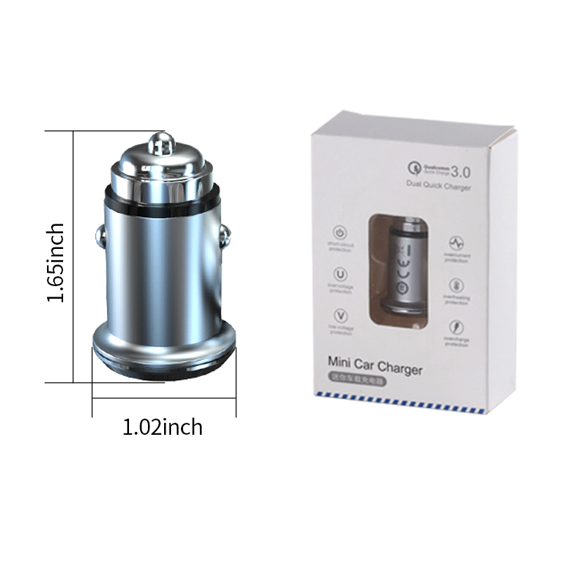 Автомобильное зарядное устройство Mini USB, быстрая зарядка 4,0 PD 3,0 45 Вт, быстрая зарядка, зарядное устройство для iPhone, Huawei, Xiaomi Mi, Type C, мобильный телефон