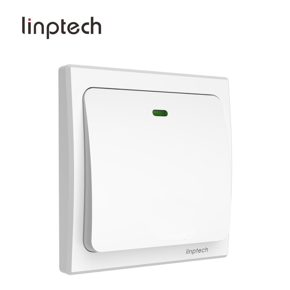 Беспроводной дистанционный настенный выключатель без батареи Linptech, умный кинетический выключатель света для умного дома