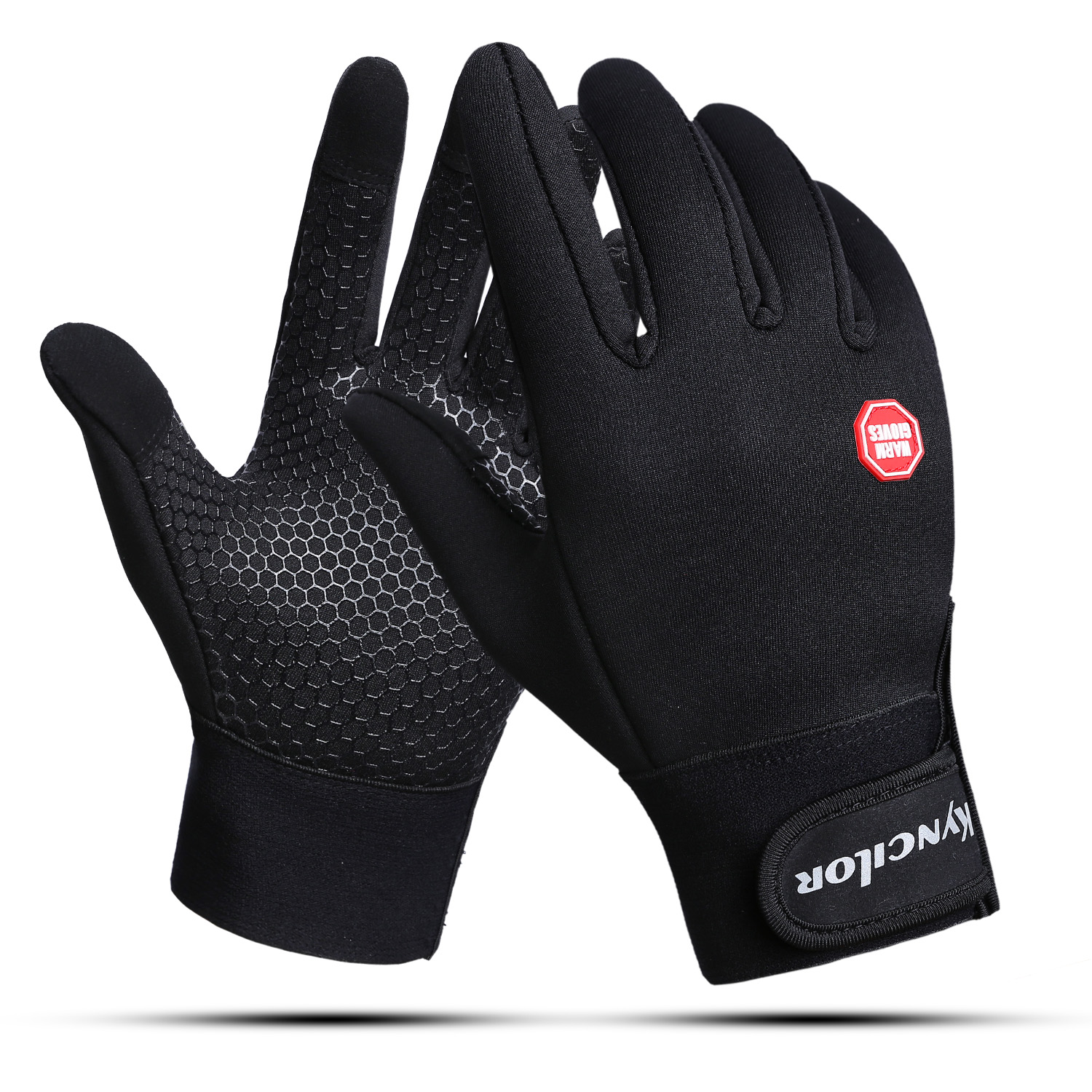 Outdoor gloves touch screen wind proof waterproof full finger gym gloves