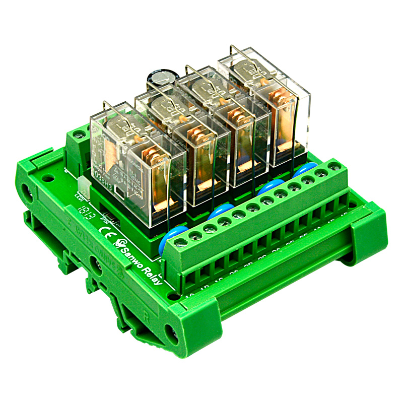 Omron 4-х канальный PLC промежуточное электромагнитное реле Модуль 16A один открытый и один закрытый диод защиты постоянного тока плата управления