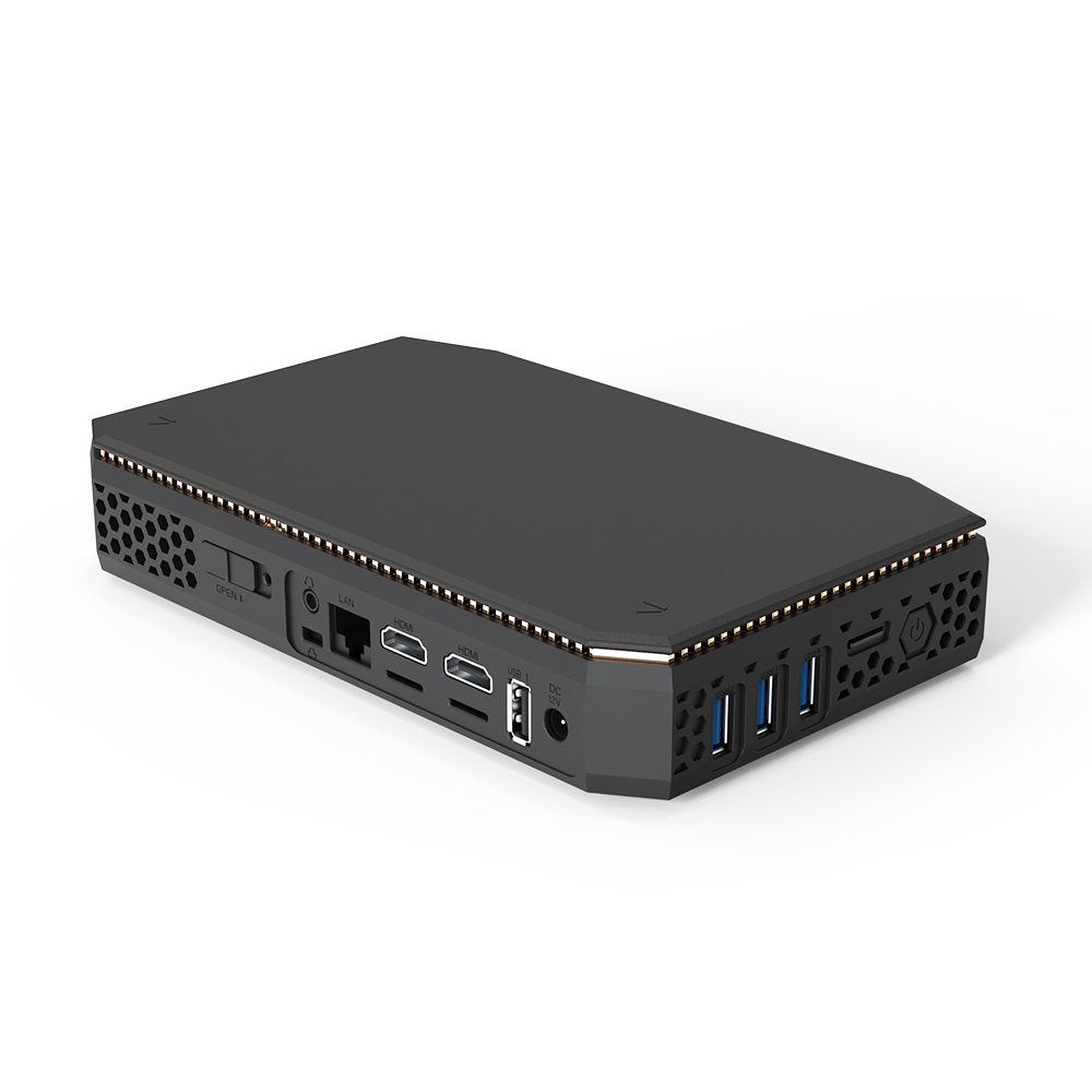 OEM YEOPARM T12 win10 64g 128G ssd AMD компьютерный корпус мини ПК плата 4k 12v с SATA M-SATA расширение
