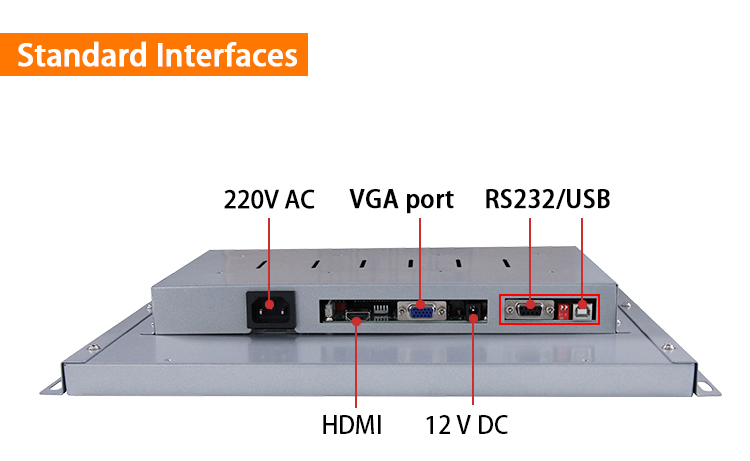 Open frame 17 inch capacitive Touch screen usb tft Lcd Touch Screen Monitor display