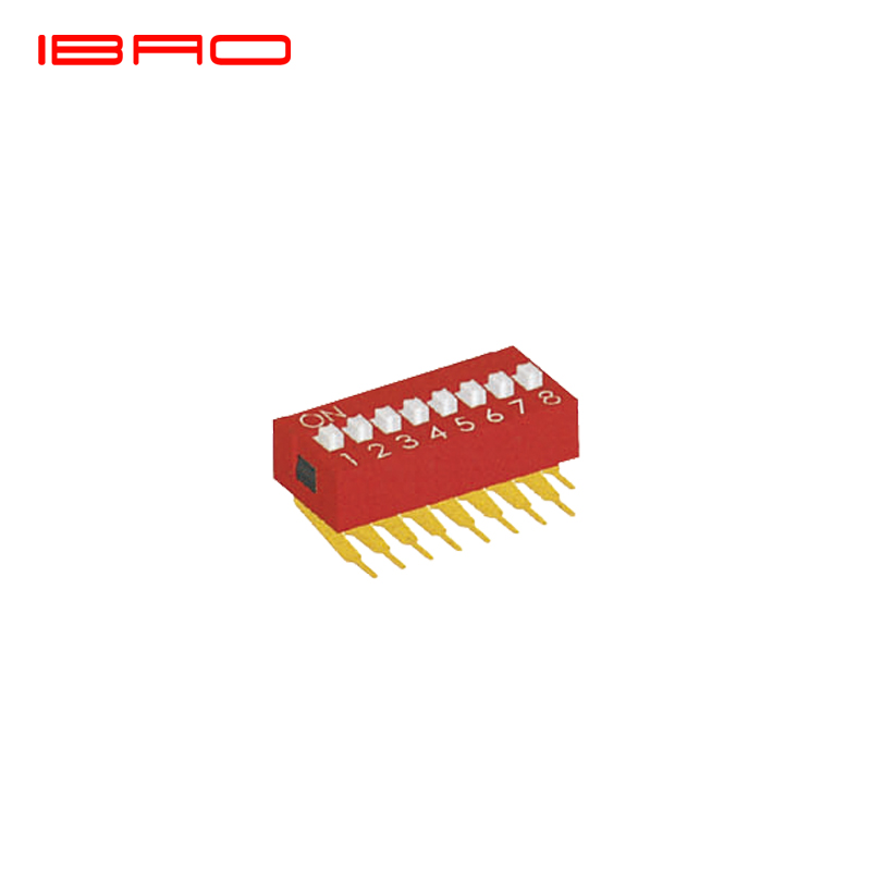 IBAO Dip switch DR series 2-10/12 digits Right Angle Type