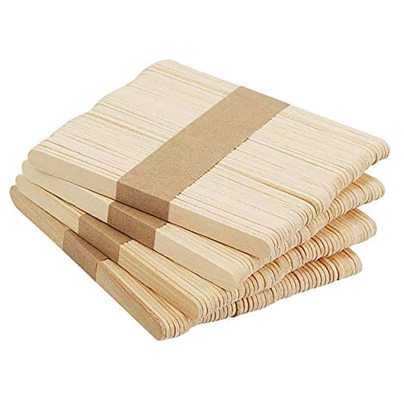 Wholesale Custom Logo Eco-friendly High Quality Natural Wooden Ice Cream Stick