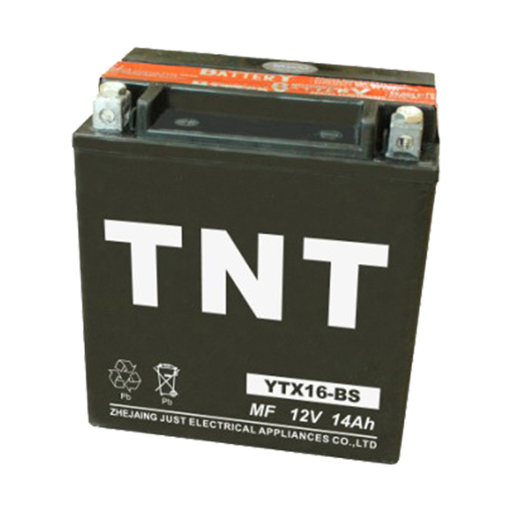 Свинцово-кислотная аккумуляторная батарея TNT для мотоцикла, не требующая технического обслуживания, 12 В 14 Ач