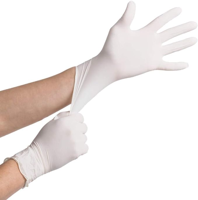 Wholesale white latex gloves Labor protection Household industrial gloves 12 inch thick wear resistant disposable rubber gloves