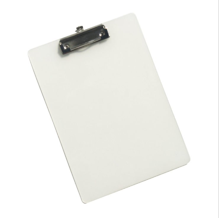 Acrylic A4 Colorful Clipboards with Low Profile Clip