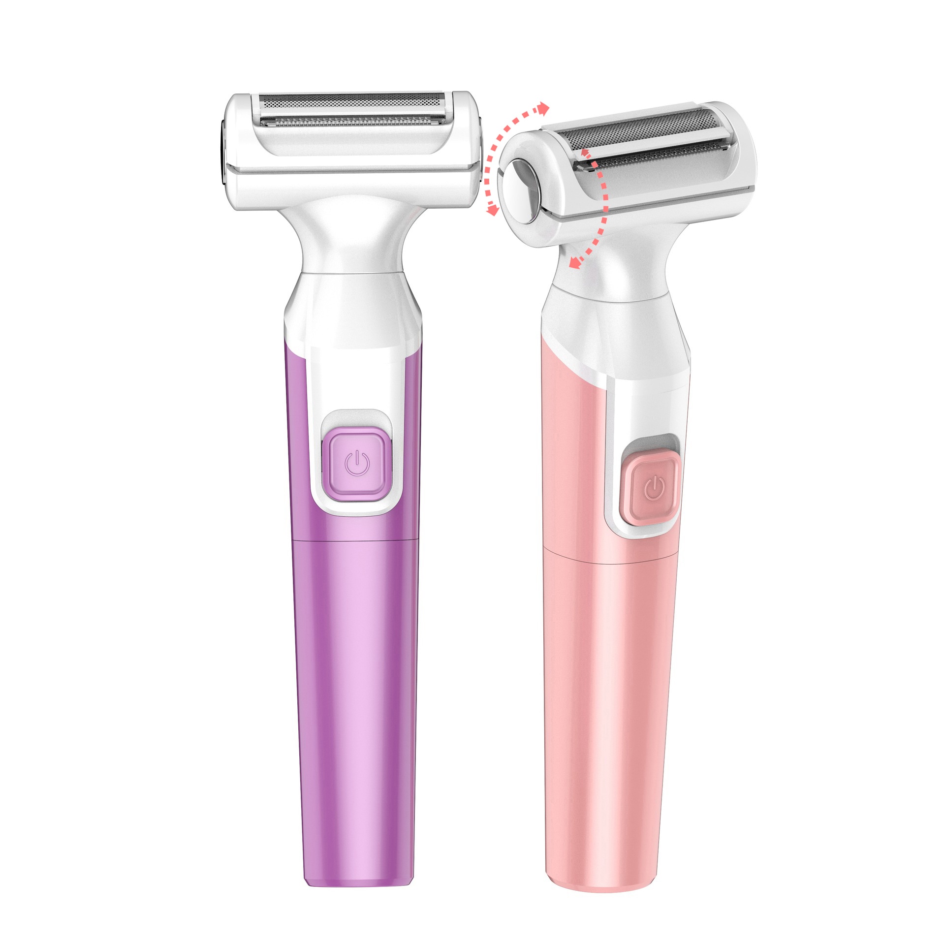 2021 new design wet dry lady foil shaver 45 degree rotated Three Blades men facial hair trim edge norelco bikini underarm