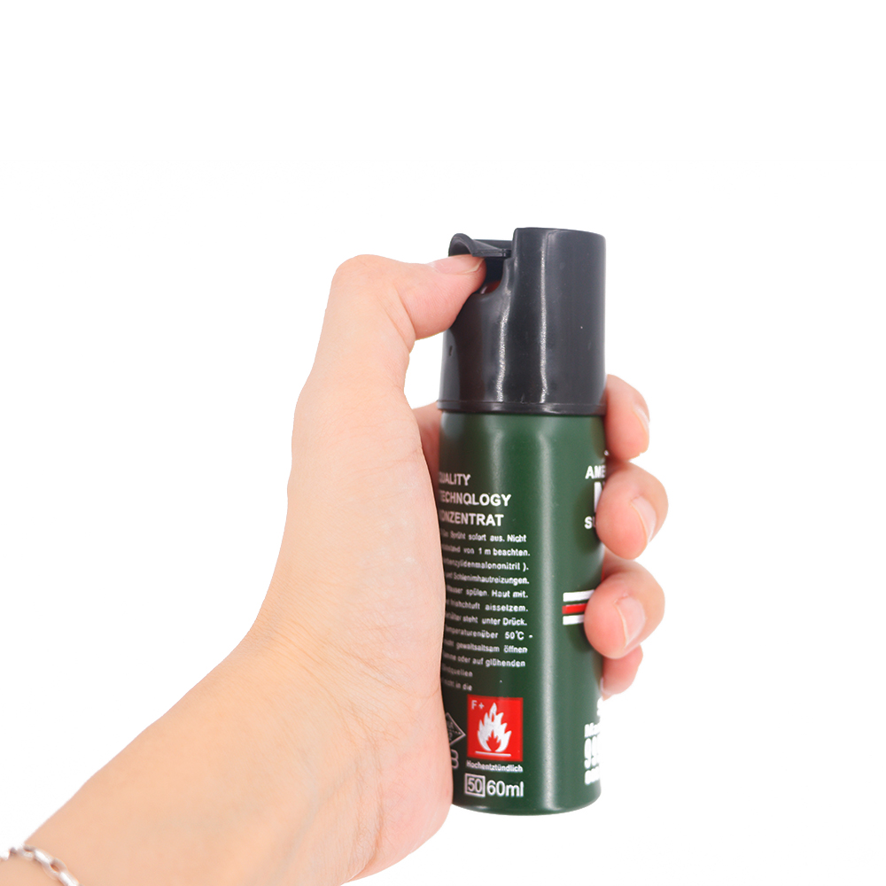Wholesale price 15ml pepper spray plastic case spray keychain bottles self defense pepper spray for women girls