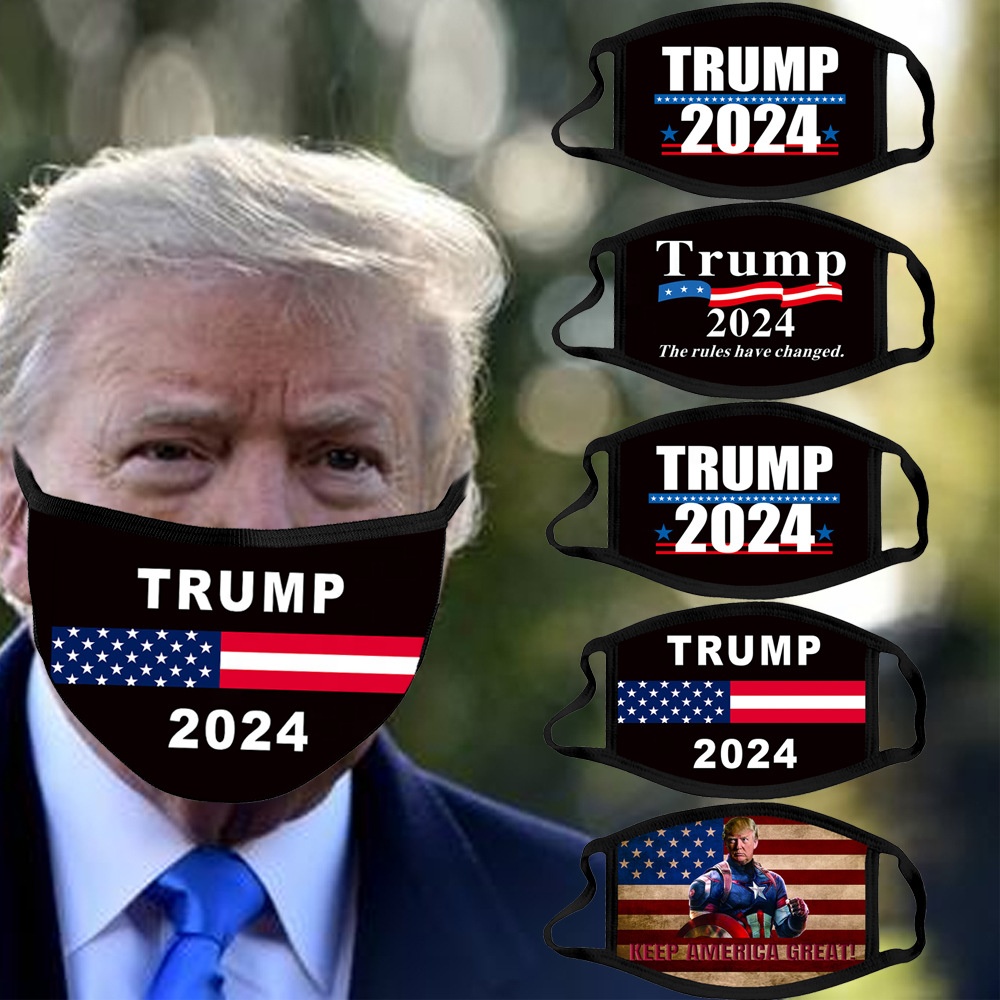 Fast delivery US president election maskes trump 2024 facemask cotton face mask party masks
