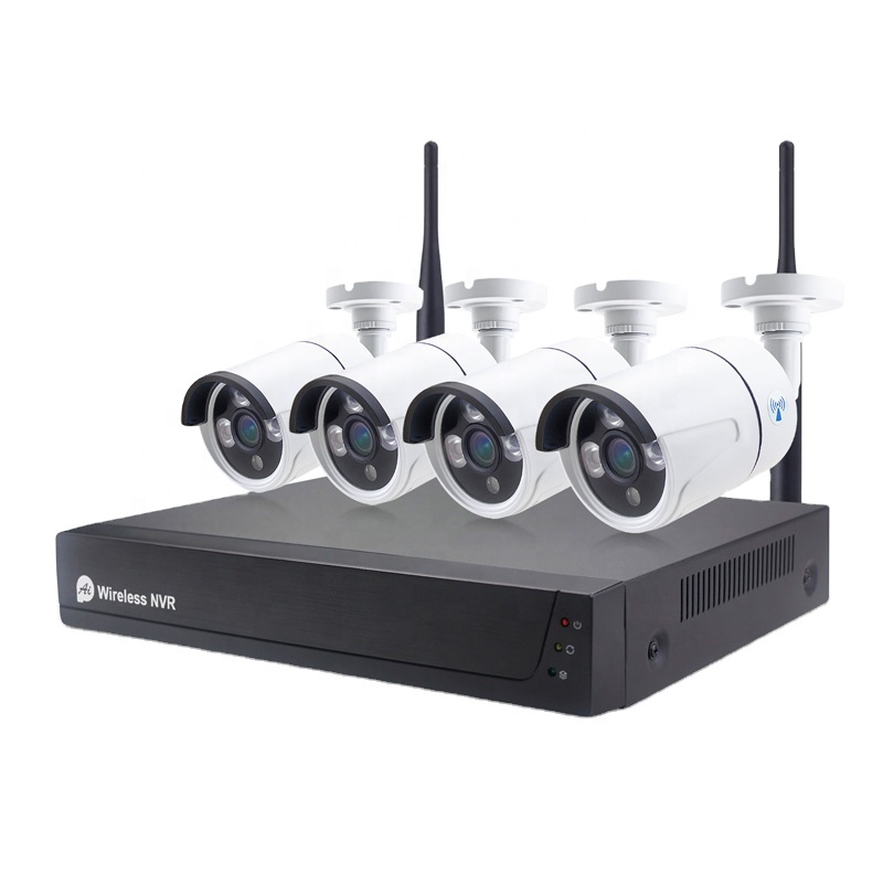 4CH Домашняя безопасность ночного видения HD NVR CCTV камера комплект с 4 шт Открытый водонепроницаемый H.264 1080P камера PST-TWK04BM