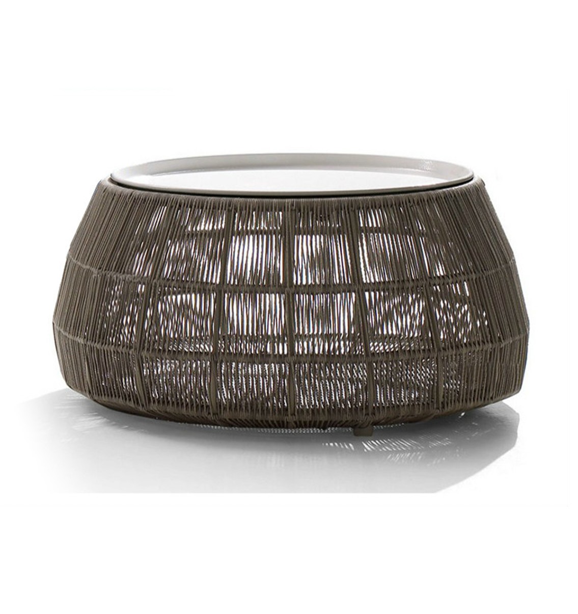 Outdoor garden furniture modern style wicker rattan patio tea table Dia.80cm coffee table