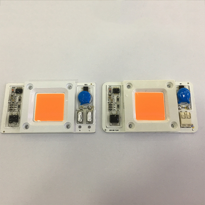 50 Вт ac 220 В led cob Отражатель 80 мм x 67 мм с винтовым отверстием для светодиодного чипа 220 В
