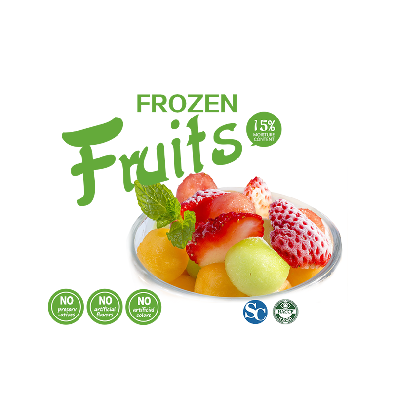 Frozen Berries Strawberry Blueberry Yellow Peach Pineapple Durian Mango Fig Dragon Fruit Passion Fruit Banana Frozen Fruit