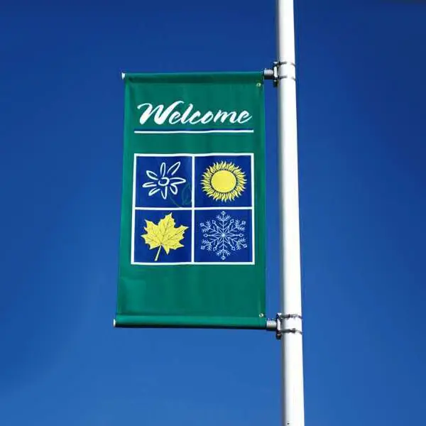 Lamp Pole Outdoor pole banner stand