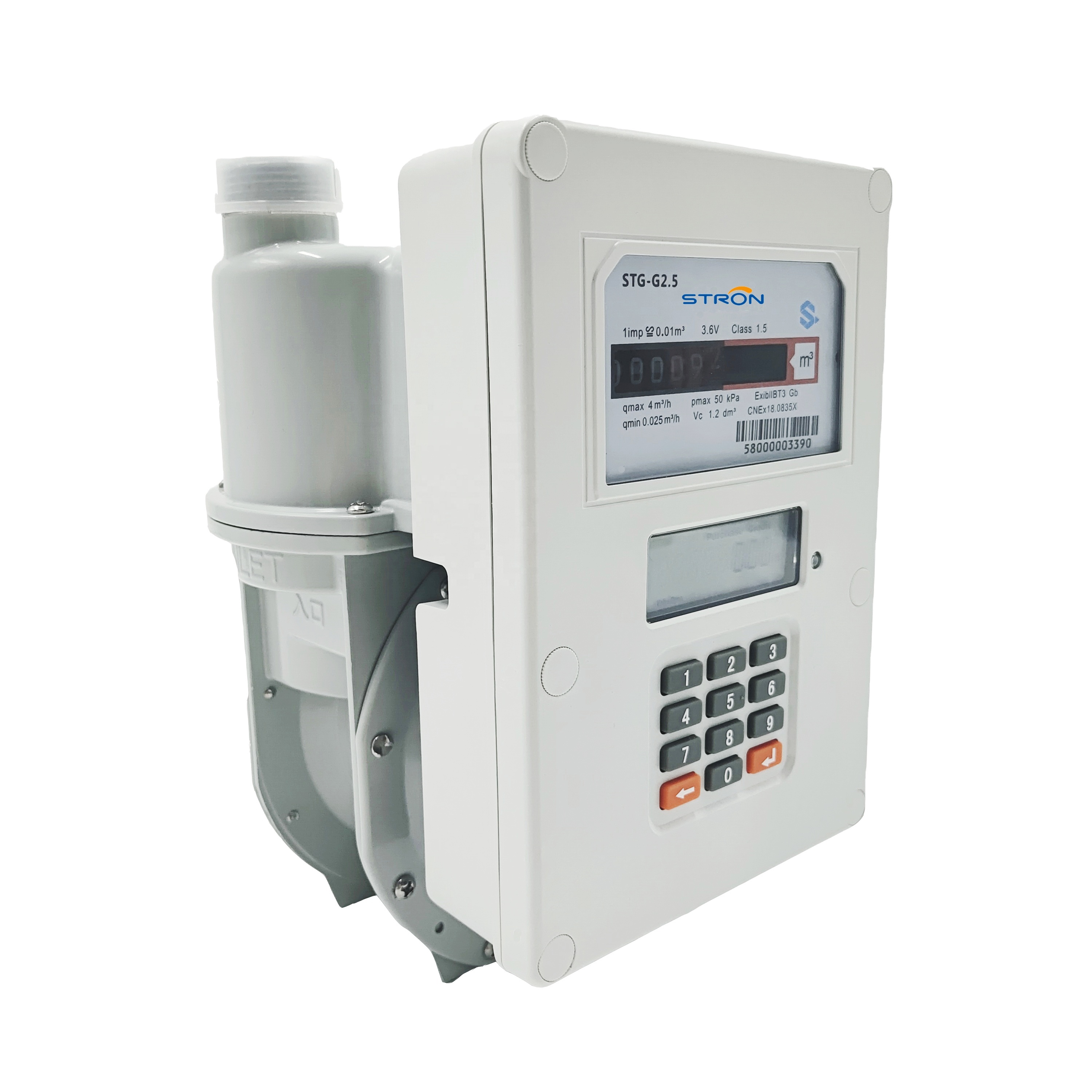 STG16-A Anti-tamper real-time clock Prepaid Pay as you go Gas Meter