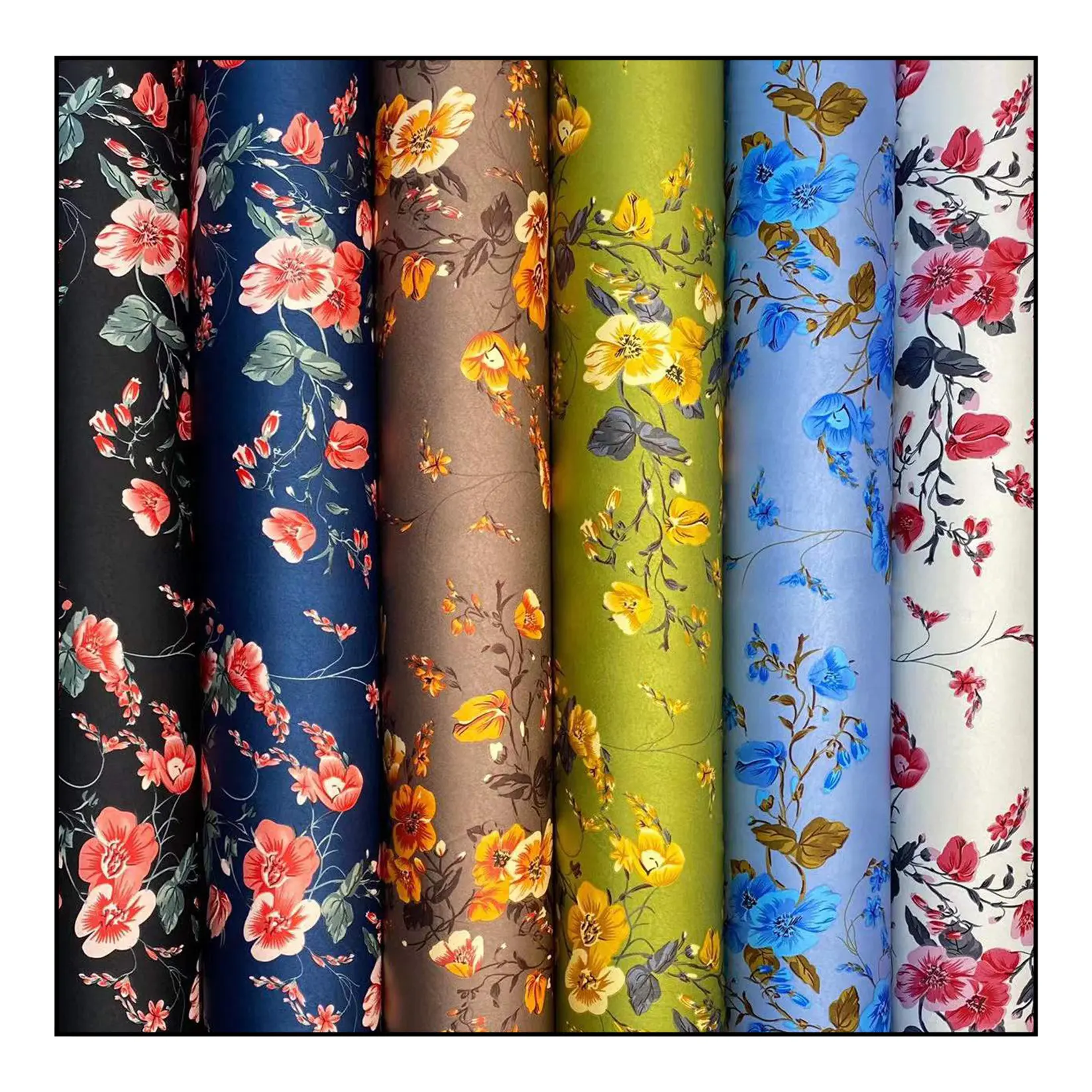 2023 Woven Digital Floral Print Fabric For Women Clothing Spring/summer dress shirt custom printed 100% viscose Fabric