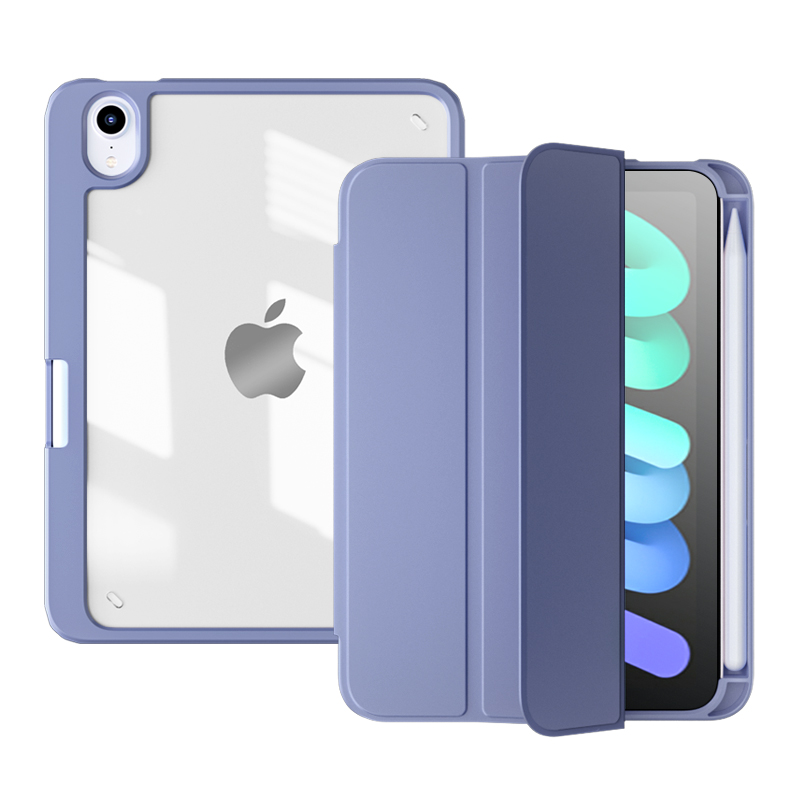 Съемный магнитный защитный чехол, Жесткий Чехол для ПК mini6 для iPad mini 6, чехол из ТПУ, правый держатель для карандашей