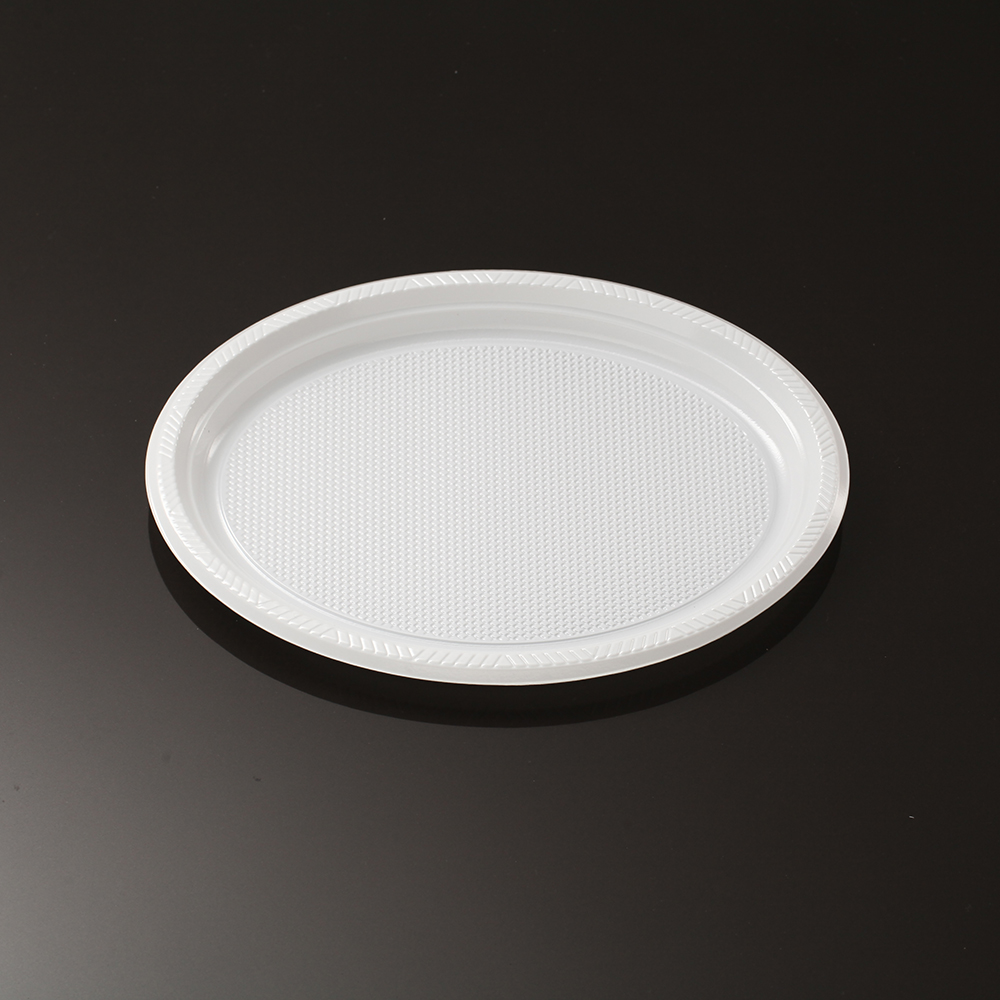 plastic plate new arrivals Wholesale Best Selling Premium Disposable Round Plastic Plate 6/7/9/10 Inch Party Plastic Oval Plate